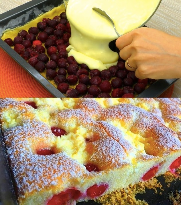 Absolut suchgefährlich! Quark Kirschkuchen - rezepte - lecker rezepte