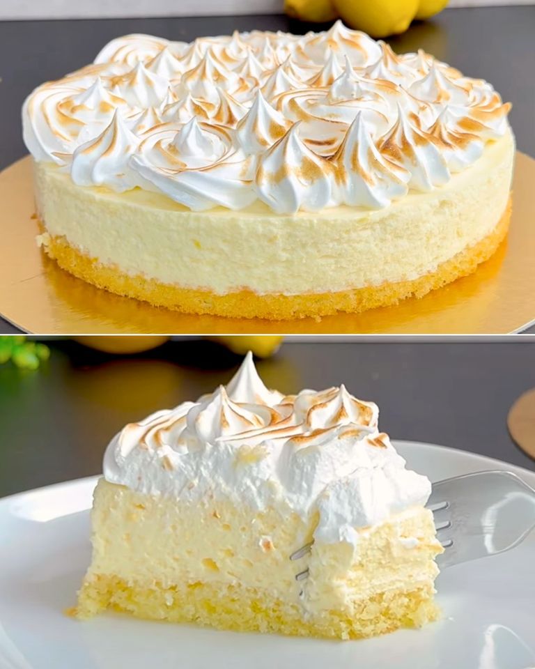 Zitronen-Baiser-Kuchen: das Rezept für das weiche und duftende Dessert ...